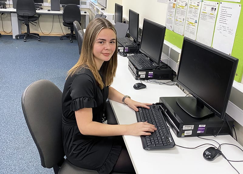 New City College student Ella Payne sprung into action when she witnessed an elderly man have a fall and injure himself along Debden Broadway, Loughton.