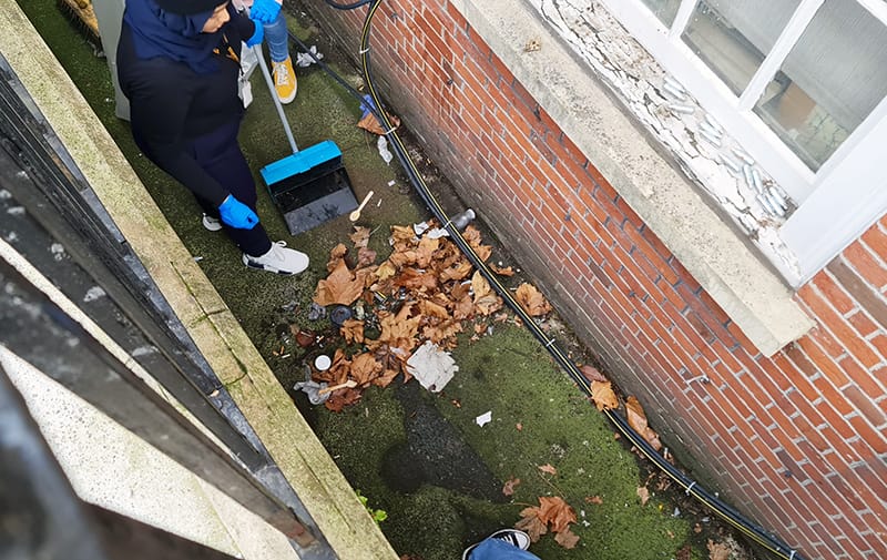 Students organise clean-up at Attlee A Level Academy to create harmonious local community