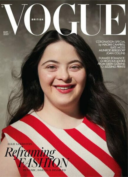 New City College student Ellie Goldstein features on the cover of Vogue magazine disability issue.
