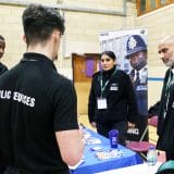 A Careers Day involving the Army, Air Force, Marines, Navy, Met Police and HM Border Force saw students on New City College’s Uniformed Public Services course receive great advice.