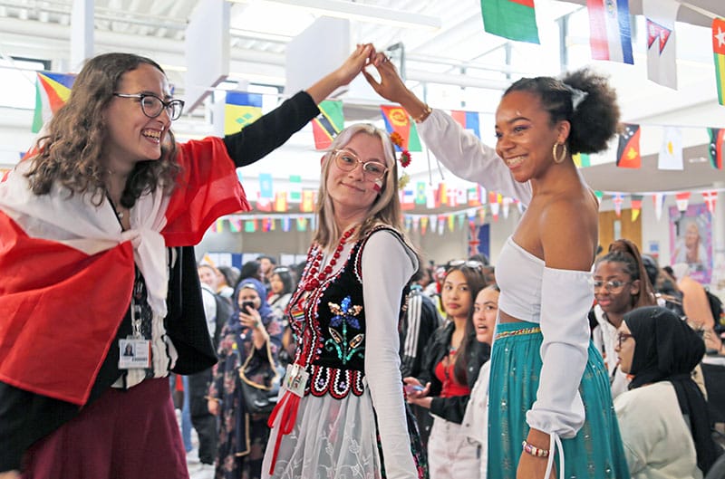 Celebration of diversity at college Culture Day