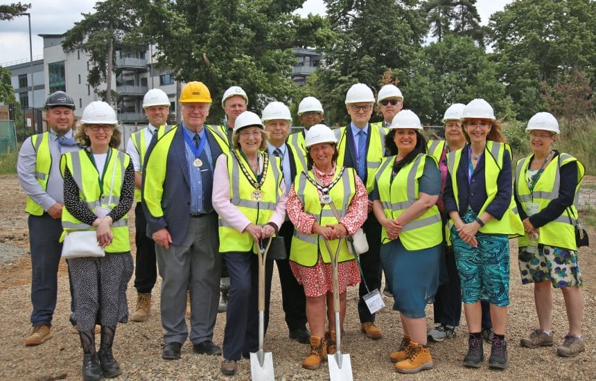 Local stakeholders join New City College staff to celebrate start of new Wellness Centre build at Epping Forest Campus