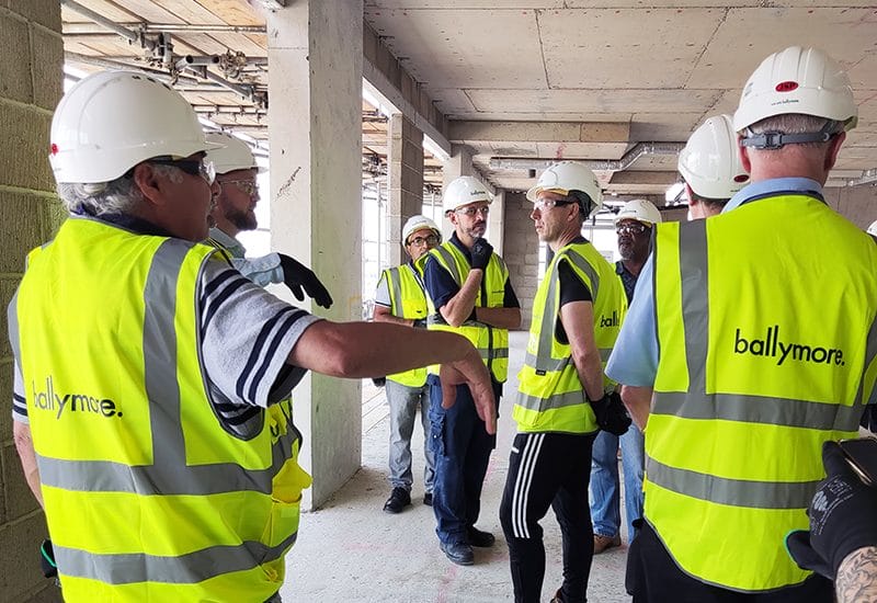New City College Construction staff had the chance to connect and refresh on a development day site visit to Ballymore Construction Service’s Riverscape project in East London.