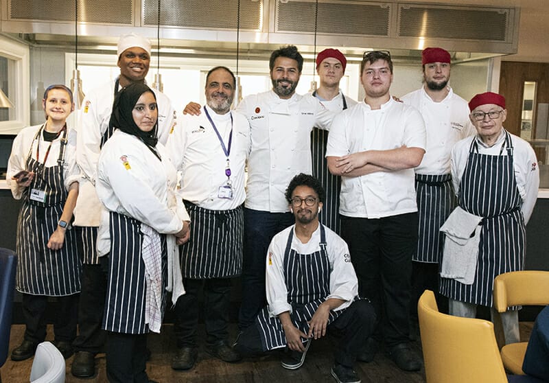 TV star inspires young cooks as he celebrates launch of New City College Junior Chef Academy