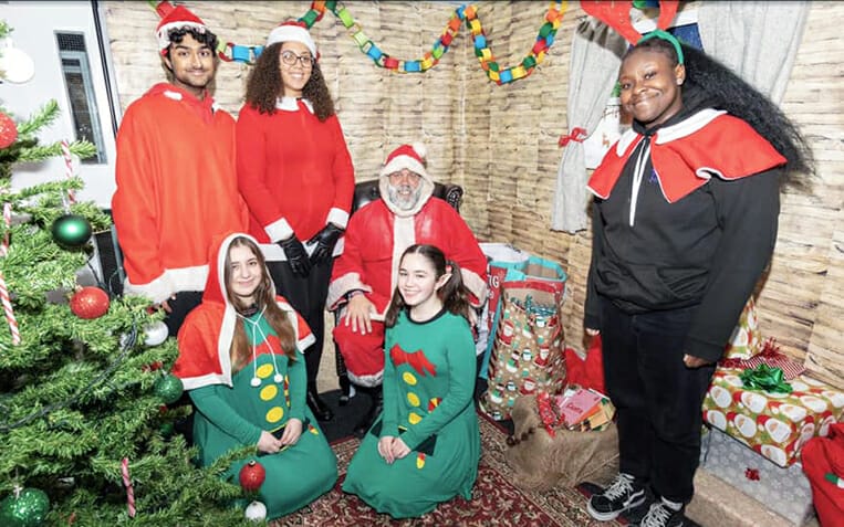Students’ festive grotto takes pride of place at community Christmas event