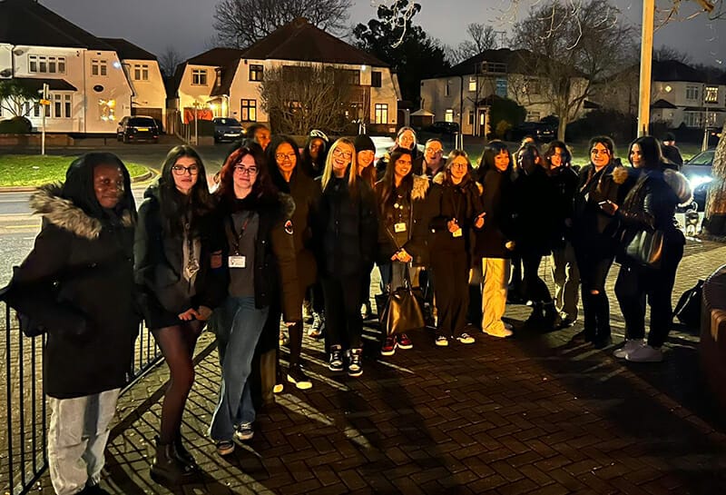 Students from New City College Havering Sixth Form joined Met Police for a Walk & Talk initiative during Staying Safe Week to share their thoughts on safety in the community.