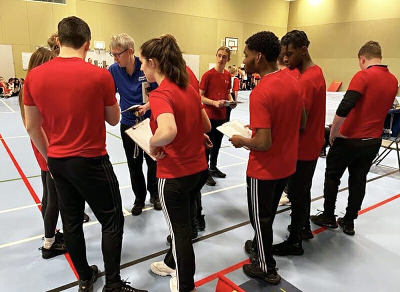 Students on the newly-launched New City Sport Coaching Academy at Havering Sixth Form contributed to a school indoor Sportshall Athletics tournament at Harrow Lodge Leisure Centre