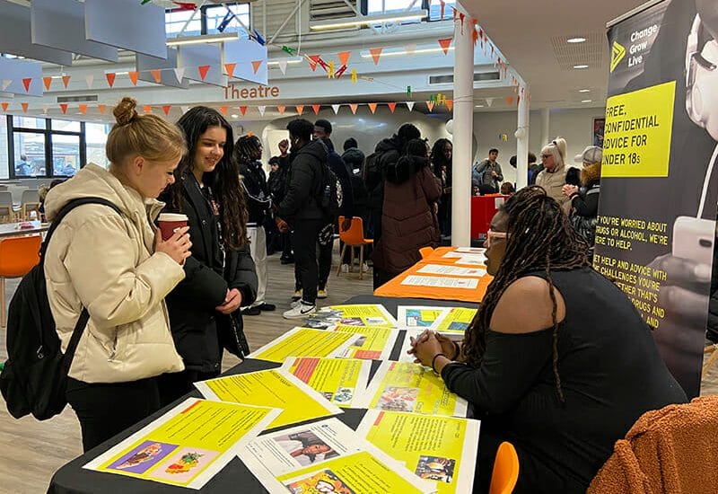 Students from New City College Havering Sixth Form joined Met Police for a Walk & Talk initiative during Staying Safe Week to share their thoughts on safety in the community.