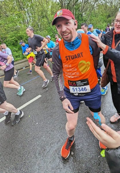 New City College Havering Sixth Form IT and Games Development teacher Stuart Phillips completed the London Marathon 2023 raising almost £5,000 for Saint Francis Hospice.