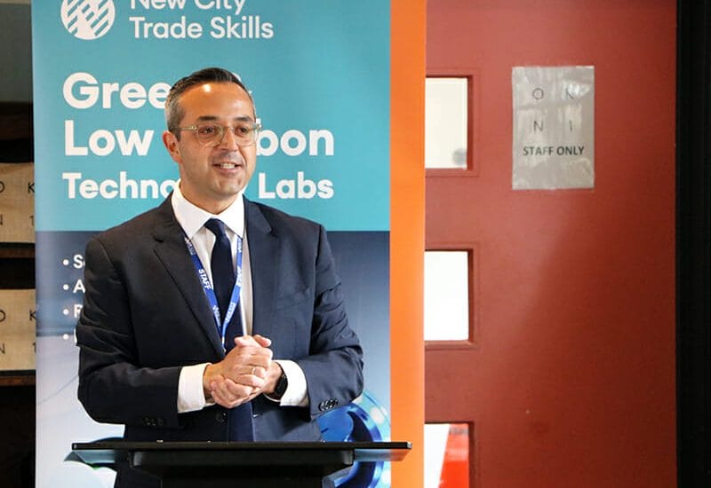 New City College is proud to announce the launch of FE’s first low carbon technology lab which will provide green skills training for London’s workforce.