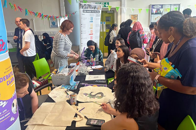 New City College students enjoyed lively and informative Freshers’ Fairs to begin the start of the new term with the theme Because College Life is What You Make It!
