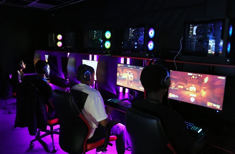 Esports is organised, competitive, human-versus-human video-gaming where people play against each other online and at live spectator events.