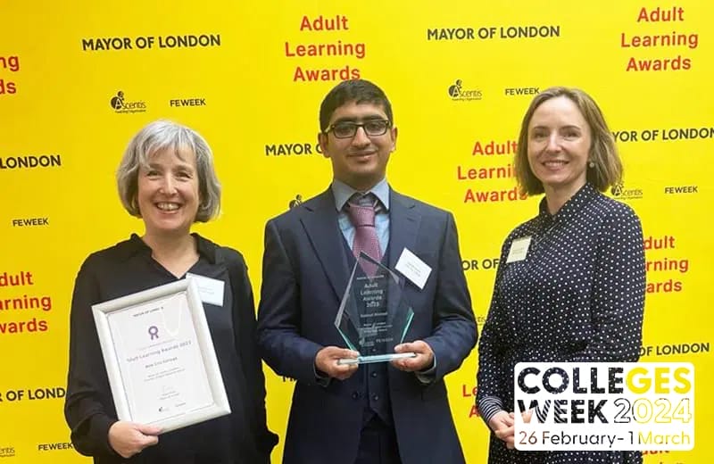 Inspirational Nabeel wins coveted Mayor of London Adult Learner award